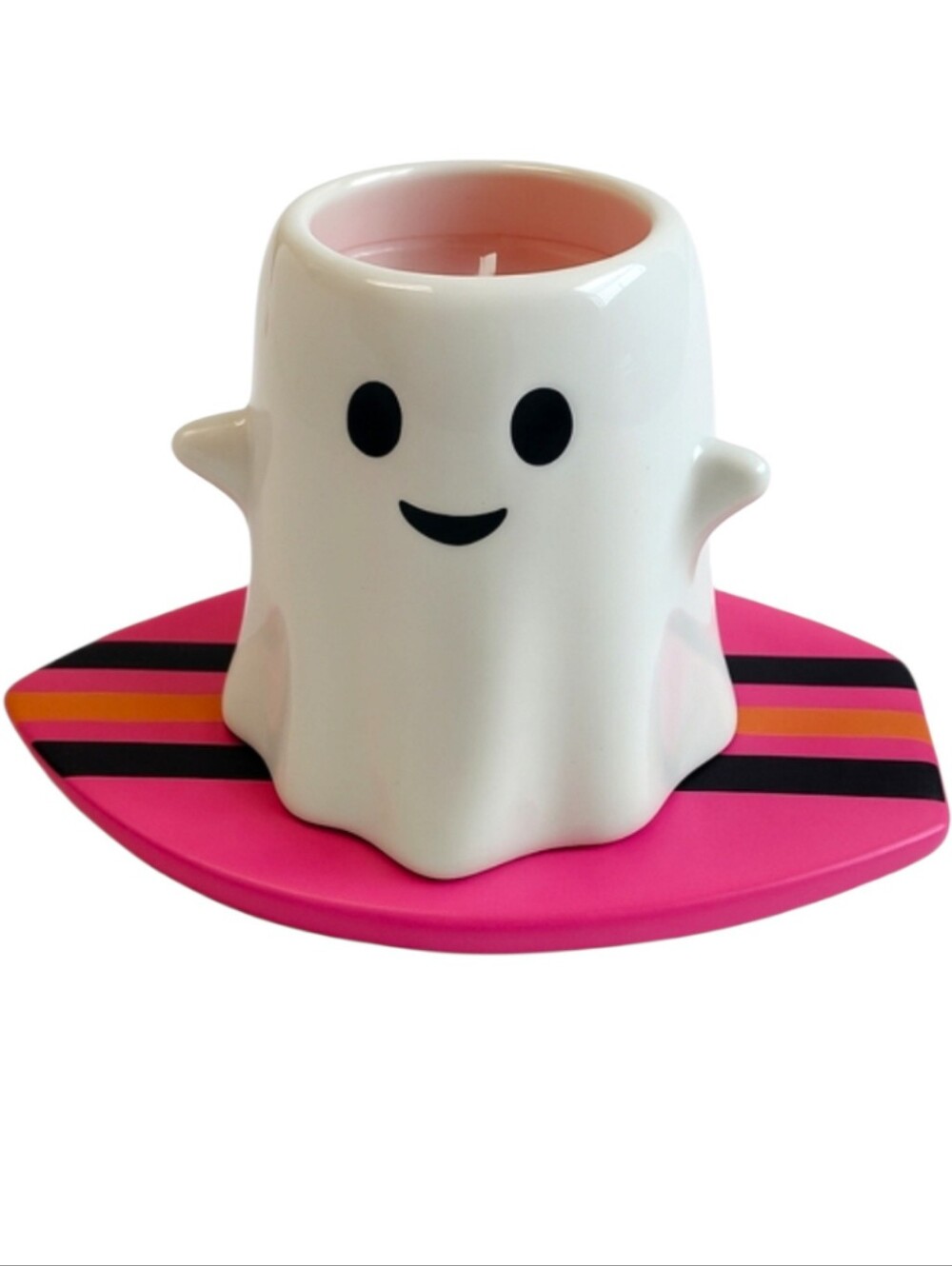 Ghost Surfboard Candle Summerween Halloween Decor Midnight Gardenia 9oz NWT